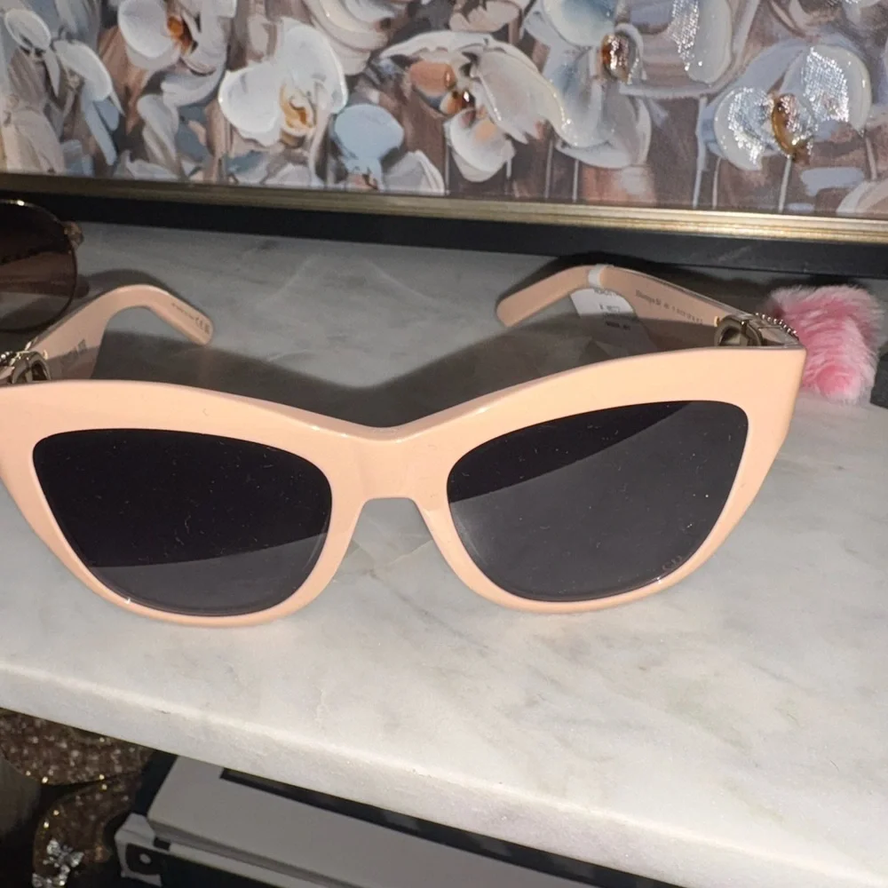 Authentic Christian Dior 30 Montaigne B4I Crystal Sunglasses Nude Pink CD